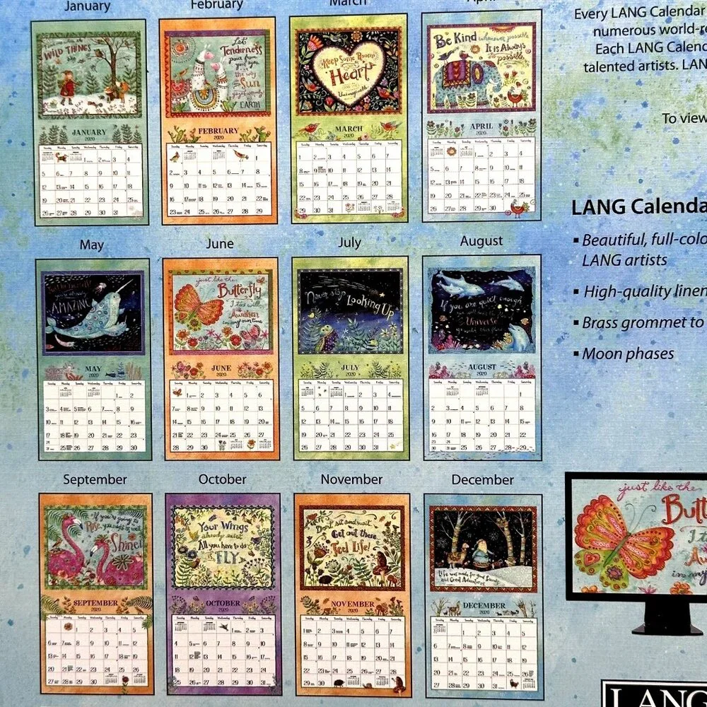 Lang Special Edition Simple Inspirations 2020 Wall Art Calendar Debi Hron